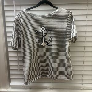 Women's Vintage Herald House Made in USA Nautical T-Shirt Size Medium